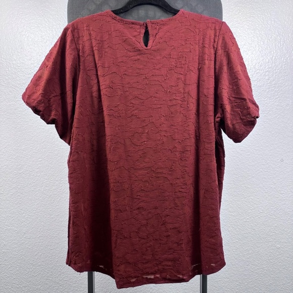 DG2 by Diane Gilman Clipped Jacquard Knit Hi-Low Size L - Picture 7 of 8